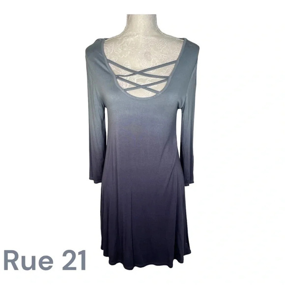 Rue21 Blue Ombré Dress sz‎ L - Picture 1 of 4
